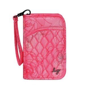 Lug Tandem Zip SE RFID Wallet Serenity Rose - Rare, Hard to Find Print